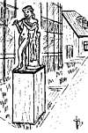 bronzefigur "Fløjtespillende satyrdreng"