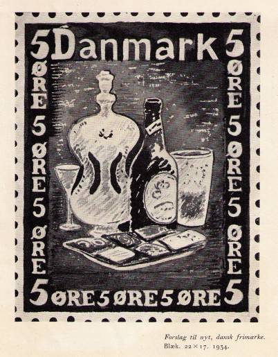 Forslag til nyt frimærke, 1934
